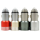 ZQ-N404 USB Car Charger With Safety Hammer Auto Power Adapter For iPhone Xiaomi Samsung Phone MP3