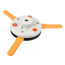 Dual-Use Trimmer Head Hay Mower Head Nylon Weeder Work Head with Blade for Lawnmower Garden Accessories