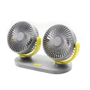 8W Car Fan USB Charging Plug 3 Levels Power 360 Degree Adjustable