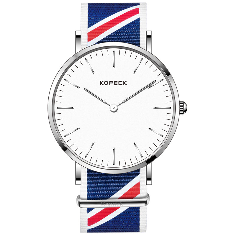 KOPECK GB-6001G Fashionable Watch Casual Style Waterproof Two Watch Bands Quartz Men Watch
