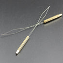 ZANLURE 06 14cm Stainless Steel Brass Bobbin Threader Winder Fly Fishing Tying Tool