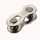 Two Durable Silver Bicycle Chain KMC Magic Buckle of 6-7-8-9-10 Speed Button