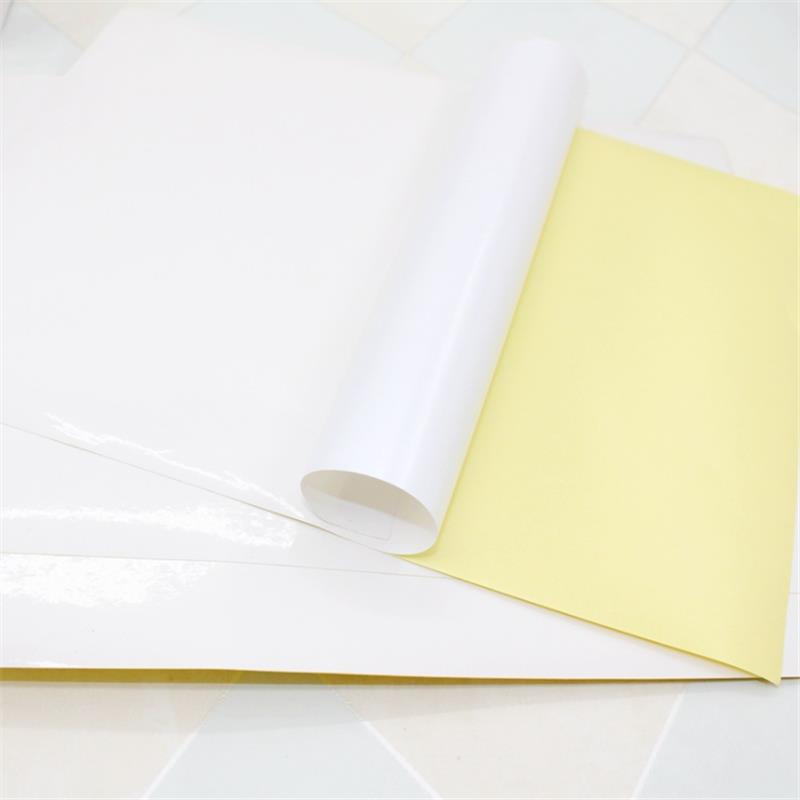 JS JS-A4P 100 Sheets/Lot A4 Adhesive Sticker Printing Paper A4 White Blank Sticker Paper Label Printer Paper