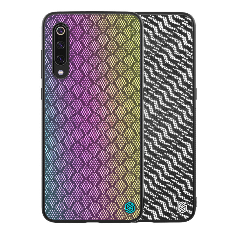 NILLKIN Reflective Slight Woven Polyester Mesh Anti-scratch Protective Case for Xiaomi Mi9 / Mi9 Transparent Edition