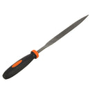 Drillpro 16/18Pcs Carbon Steel Files Set Flat/Triangle/Half-round/Round Large File and Needle Files, Soft Rubbery Handle for Woodworking Shaping