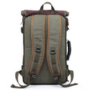 Outdoor Backpack Canvas Hiking Backpack Large Capacity  Tactical Travel Trekking Rucksack