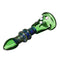 Green Borosilicate Glass Water Pipes Herb Tube Portable