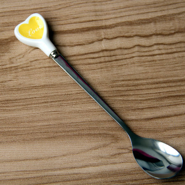 Heart-shaped Stainless Steel Spoon Coffee Tea Ice Cream