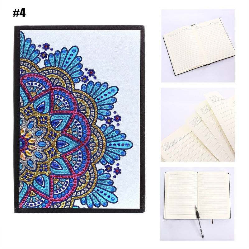 10 Styles 80 Pages A5 Notebook DIY Diamond Painting Notepad 5D Full Rhinestone