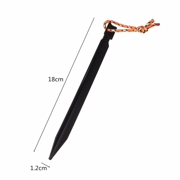 6Pcs 18cm Tent Peg Ground Nail Stakes Puller Aluminum Alloy Outdoor Camping Trip