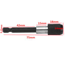 Drillpro 5pcs 1/4 Inch Hex 75mm Screwdriver Bit Holder Quick Release Holder Extension Bar