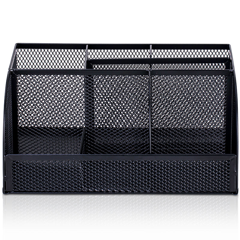 XIAOMI Ecosystem Deli 8903 Multi-functional 7 Grids Combination Pencil Holder Metal Mesh Desktop Organizer Storage Box Pen Stand Office School Supplies