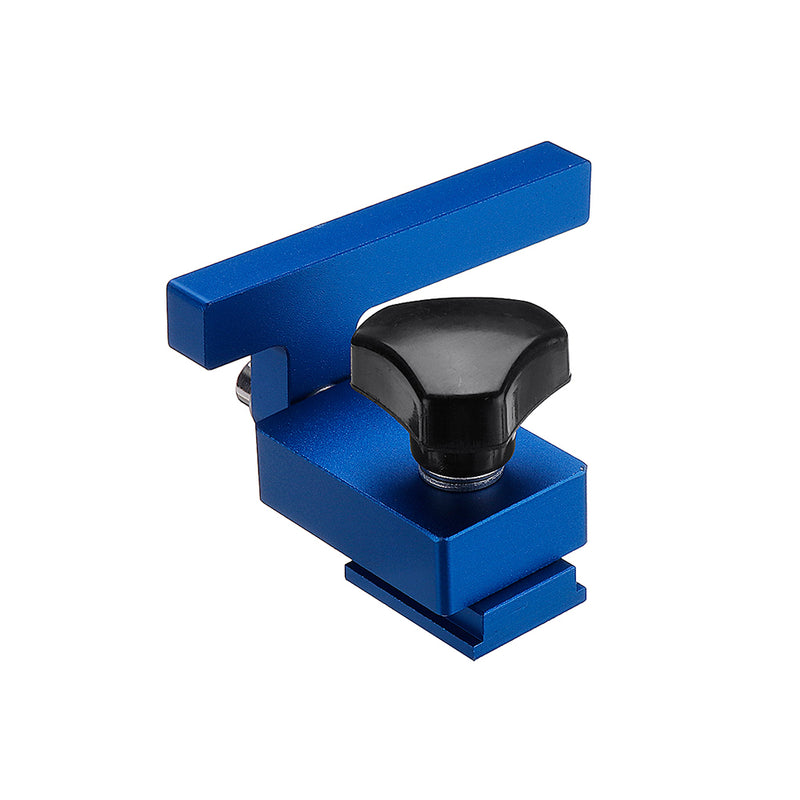 Blue Aluminum Alloy Miter Track Stop for 30/45 T-Slot T-Track Woodworking Tool