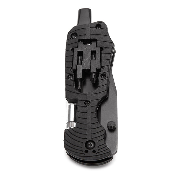 Multifunctional Tools Folding Outdoor Camping Survival Rescue Tool with LED Emergency Lamp