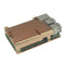 Armor Aluminum Alloy Case Gold Protective Shell without Fan Version for Raspberry Pi 4 Model B Only