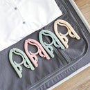 Folding Travel Hanger Portable Travel Clothes Brace Household Windproof Clothes Hanger Non-slip Clothes Hanger Plastic Cloth Hanger