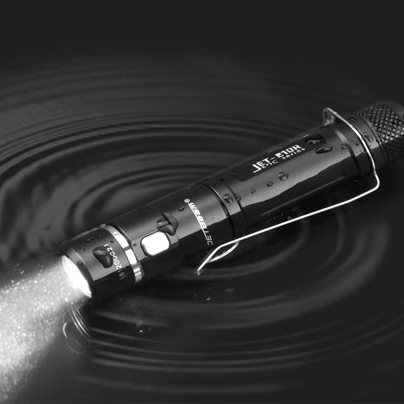 Jetbeam E10R XPG3 S4 650Lumens 4Modes USB Rechargeable EDC LED Flashlight AA 14500