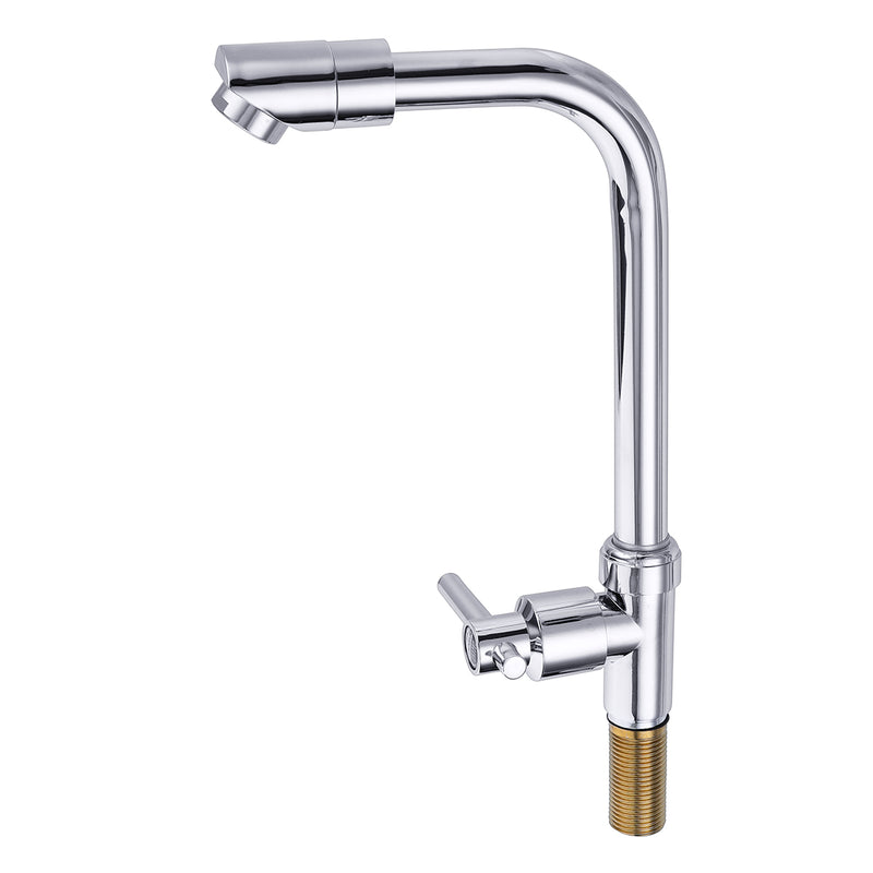 Kitchen Sink Faucet Single Hole Rotate Cold Water Basin Tap
