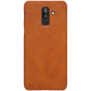 Nillkin Protective Case For Samsung Galaxy J8 2018 Auto Sleep Card Slot Flip PU Leather Cover
