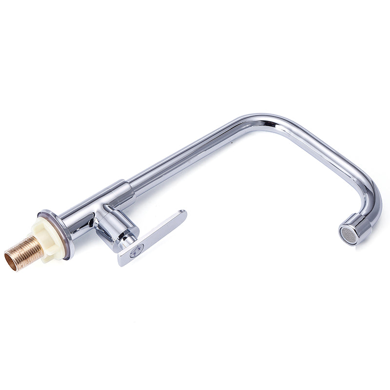 360 Rotation Single Hole Faucet Wash Basin Cold Water Mixer Taps Kitchen Tool