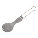 Campleader Stainless Steel Folding Fork Spoon Camping Picnic  BBQ Tableware Soup Spoon
