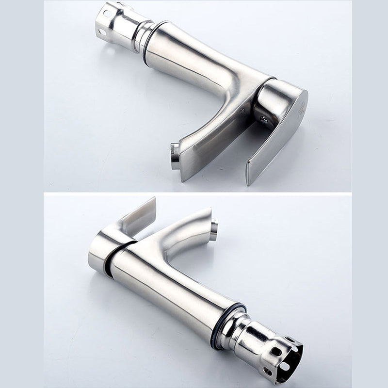 Stainless Steel Faucet Modern Chrome Bathroom Bath Water Faucet Basin Mixers Tap