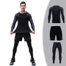 Mens PRO Compression Quick-drying Skinny Fit Training Fitness Three-piece/Two-piece Sport Suit
