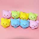 1PC Simulation Bread Mushroom Cute Face Keychain Squishy Crafts Creative Decoration