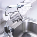 Mini Drain Rack Kitchen Sink Faucet Sponge Soap Cloth Storage Dish Drying Holder Shelf