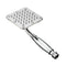 Stainless Steel Square Shape Silicone Water Outlet Bathroom Rainfall Shower Head