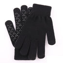 YOINS Winter Knit Gloves for Men Women Touch Screen Anti-Slip Warm Wool Lining Finger Gloves