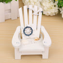Mediterranean Style Wooden Mini Chairs Desktop Ornaments Home Garden Decoration Furnishings