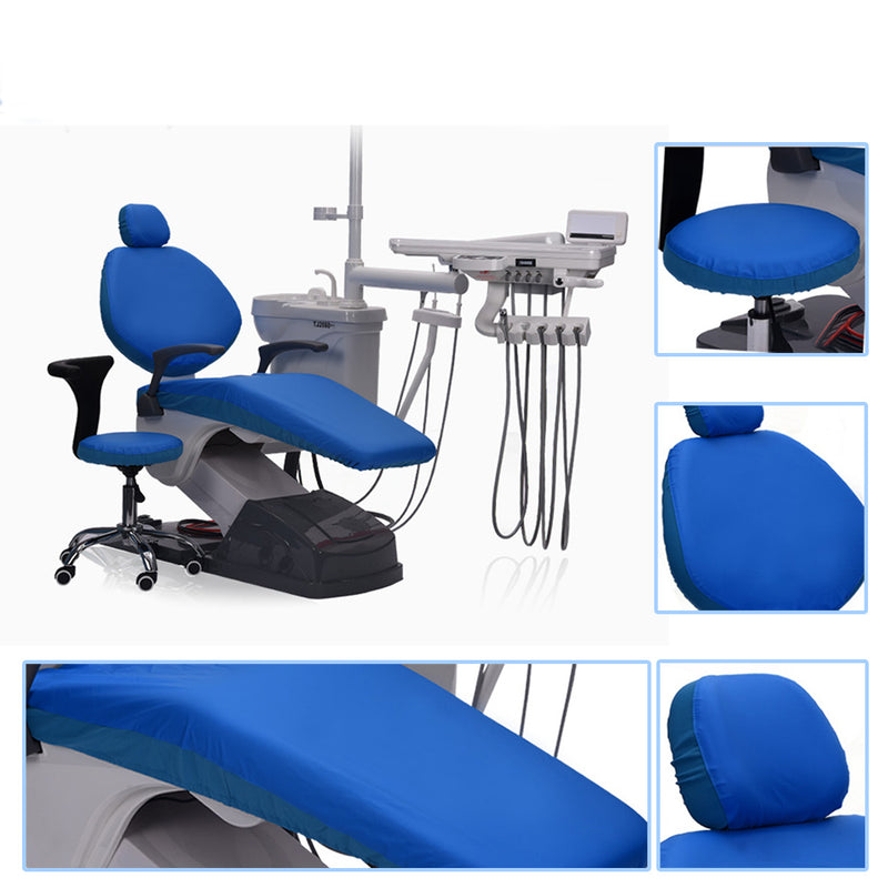 1 Set Washable Elastic Dental Unit Cover Cloth Dentist Chair Headrest Protector Sleeves Tools