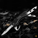 LAOTIE VK2326 10 IN 1 55mm Steel Outdoor Survival Multifunctional Tools Screwdriver Bottle Opener Folding Knife