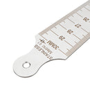 Drillpro 1-60mm Metric Imperial Wedge Feeler 1-15/15-30/30-45/45-60mm Taper Depth Gauge
