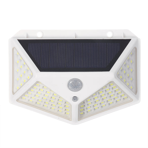 100 LED Solar Power PIR Motion Sensor Wall Light Outdoor Garden Lamp Waterproof