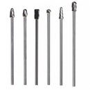 6pcs Rotary Cut Burr 6mm Shank 150mm Long Reach Carbide Burs Rotary File