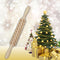 Loskii JM01691 Wooden Christmas Embossed Rolling Pin Dough Stick Baking Pastry Tool New Year Christmas Decoration