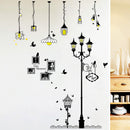 Creative Cartoon Chandelier PVC  Wall Sticker DIY Removable Household Decor Waterproof Wall Stickers