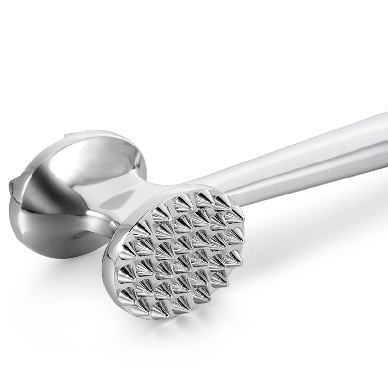 KCASA KC-MH01 Heavy Duty Stainless Steel Meat Tenderizer Hammer Mallet With Non-slip Long Handle