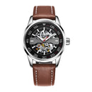 OCHSTIN 62002 Automatic Mechanical Watch Business Style Leather Strap Men Watches