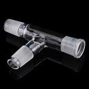 29/32 75 Degree Three-way Borosilicate Glass Distillation Adapter Connector Distilling Tube w/ Standard Ground Taper Joints