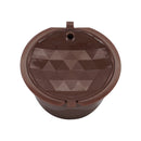 4Pcs/Set 50-100ml Refillable Coffee Capsule Cup Reusable Coffee Pods w/ Coffee Spoon Brush for Nescafe Dolce Gusto Brewer