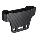 Carbon Fiber Plastic Car Seat Crevice Storage Organizer Caddy Catcher Box Seat Slit Pocket