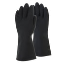 Rubber Work Gloves Acid Alkali Resistant Chemical Gauntlet Garden Digging Labor Insurance Gloves Protective Gloves
