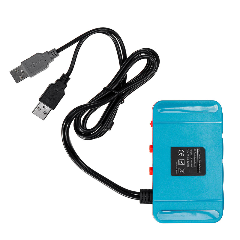 4 Ports GC GameCube Controller USB Adapter Converter For NGC to Wiiu/Switch/PC