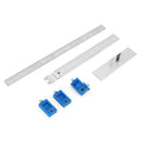 Drillpro Aluminum Aolly Inch/mm Cabinet Hardware Jig for Handles and Knobs Door Drawer Guide Jig