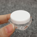 50Pcs Cosmetic Bag  Empty Jar Pots Eyeshadow Makeup Face Cream Lip Balm Container 3ml