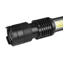 XANES SK68-COB XPE+COB 1000Lumens 4Modes Zoomable Tactical EDC LED Flashlight