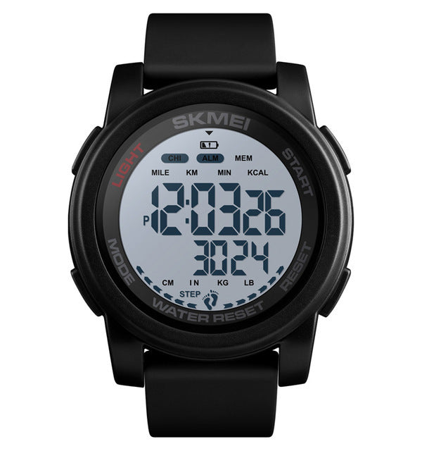 SKMEI 1469 Calorie Pedometer Countdown Waterproof Luminous Sports Digital Watch Men Watch